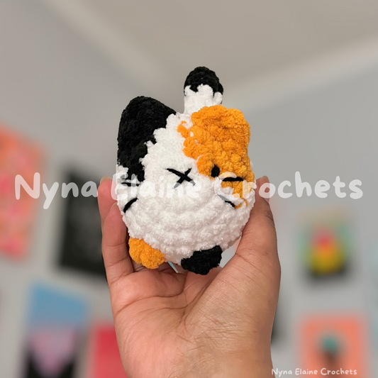 Loaf Kitten Crochet Plushie Calico