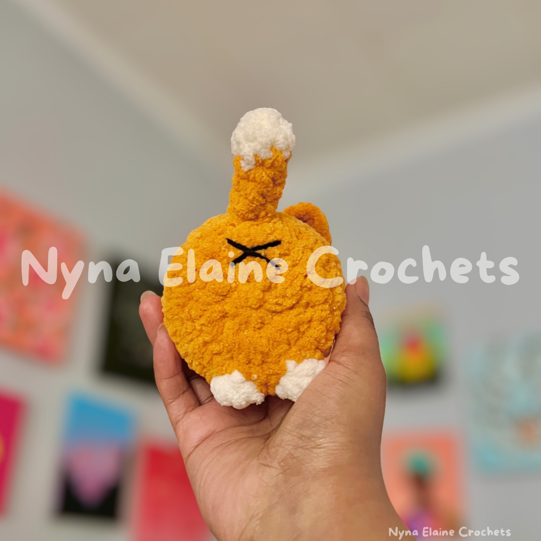 Loaf Kitten Crochet Plushie Orange