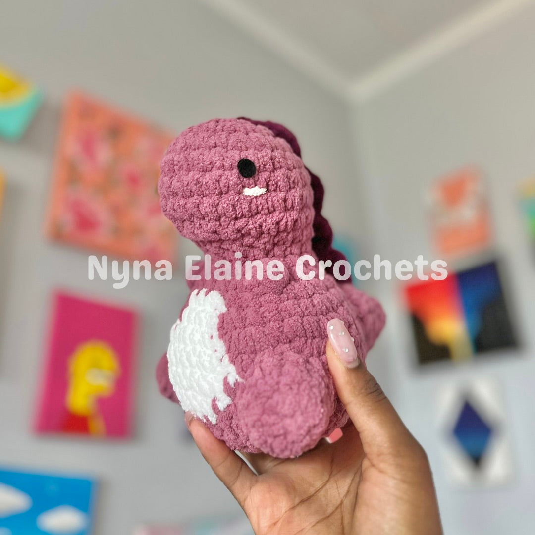 Purple Dino Plushie