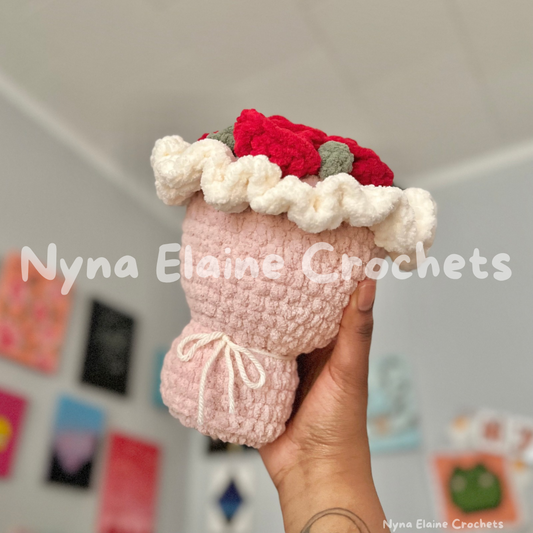 Red Rose Bouquet Plushie