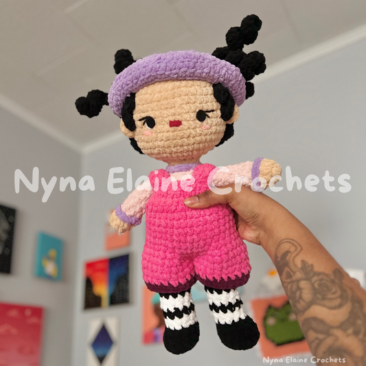 Clown Girl Handmade Crochet Doll Plushie