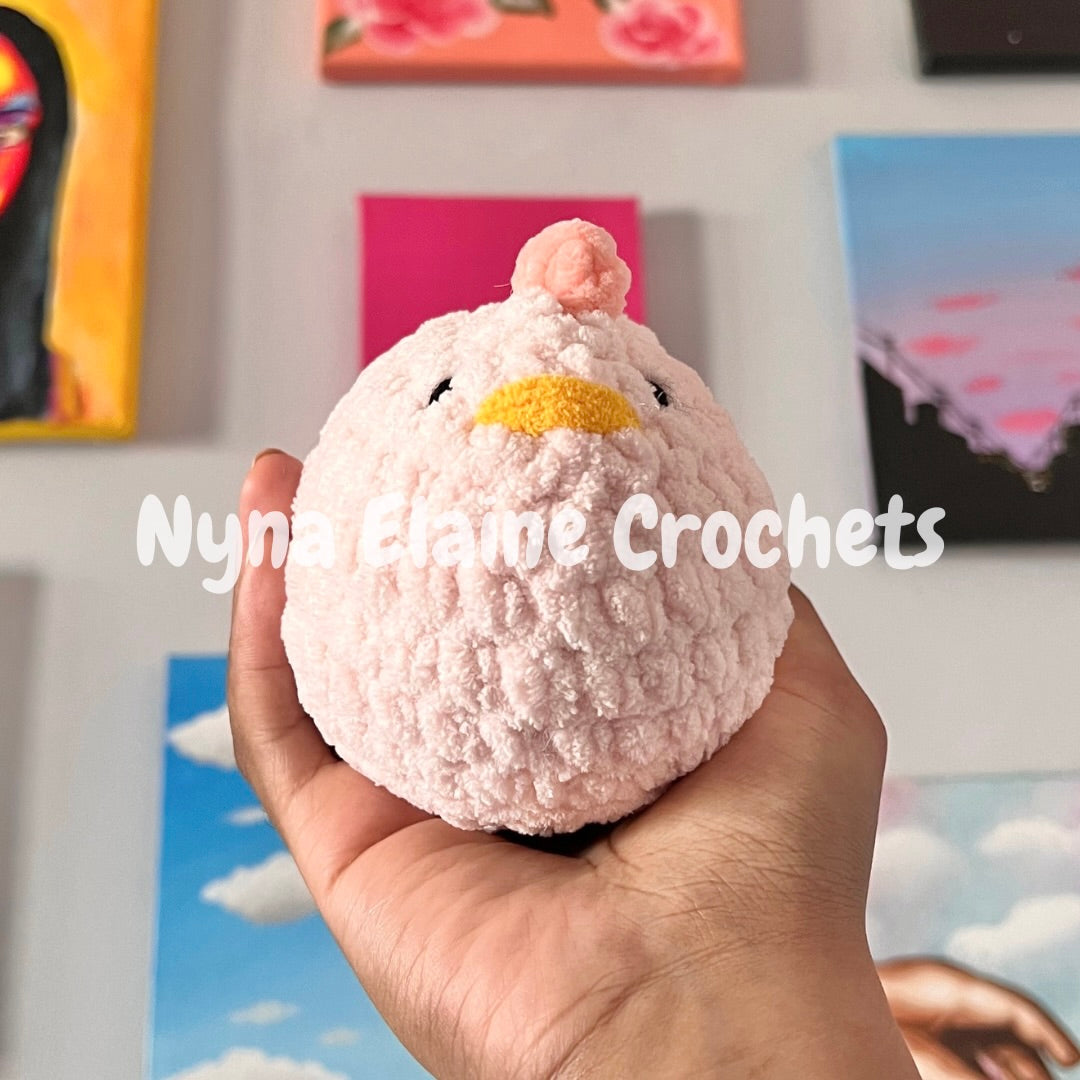 Pink Mable Chicken Plushie