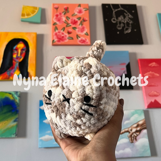 Loaf Cat Plushie Multi Brown