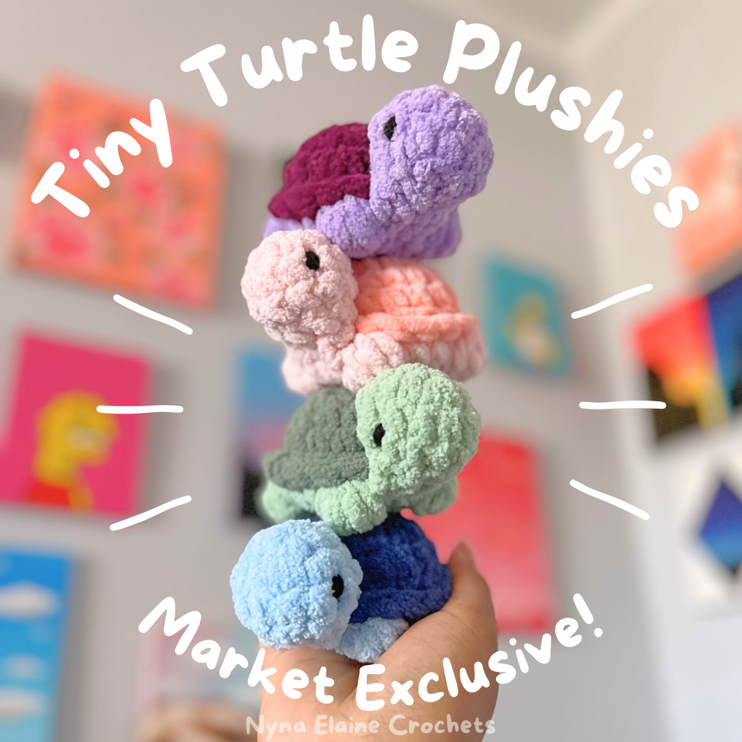 Tiny Turtle plushie – Nyna Elaine Crochets