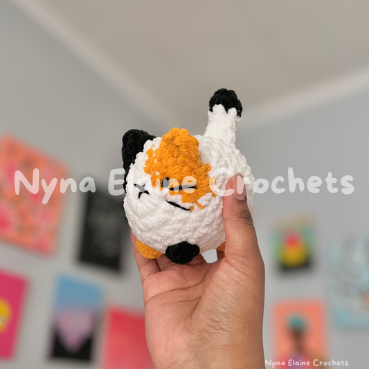 Loaf Kitten Crochet Plushie Calico