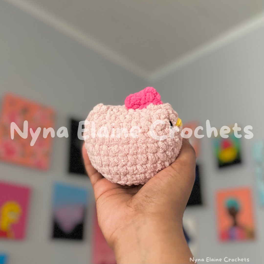 Pink Mable Chicken Plushie