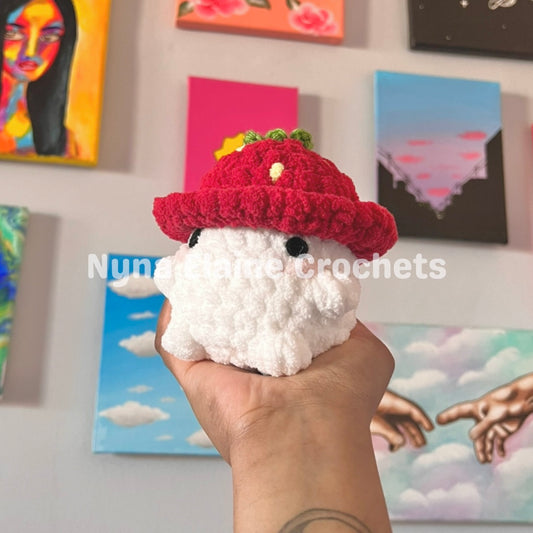 Strawberry Mushroom Plushie (Red)