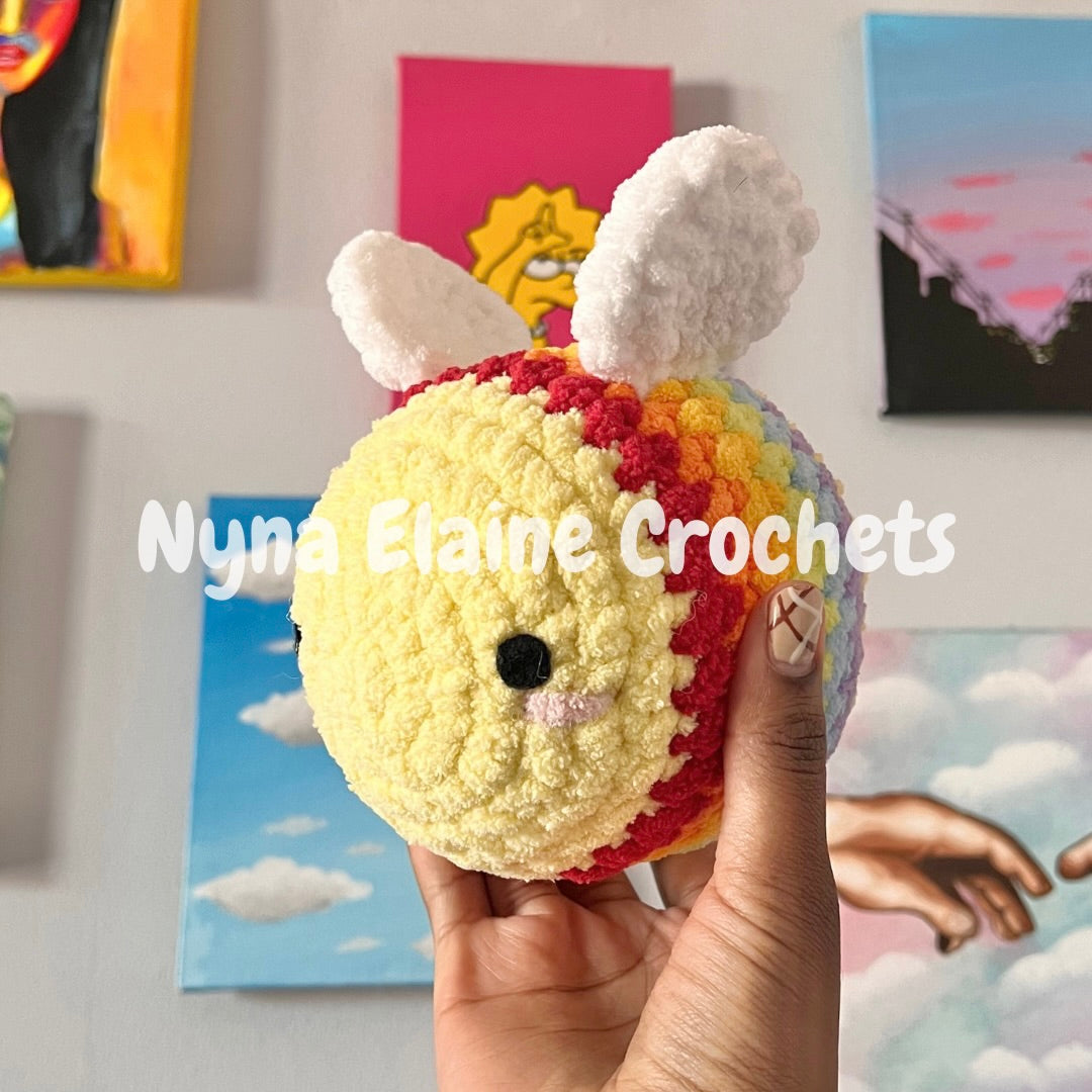 Pride Medium Crochet Bee Plushie