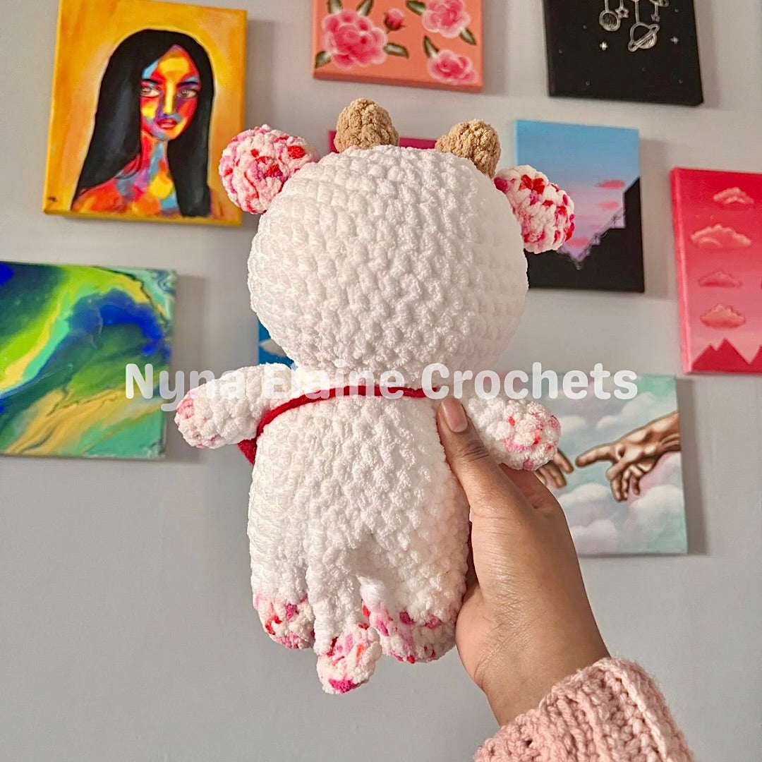 Valentines Day Heart Cow plushie