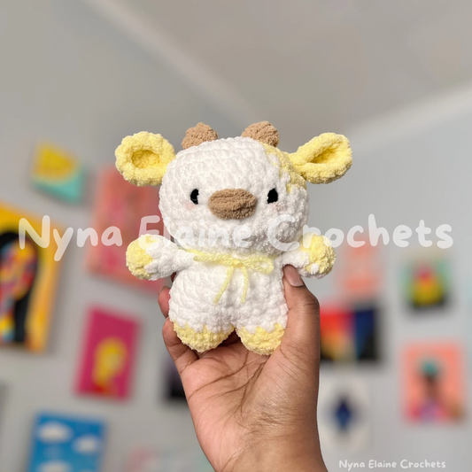 Mini Banana Cow Crochet Plushie