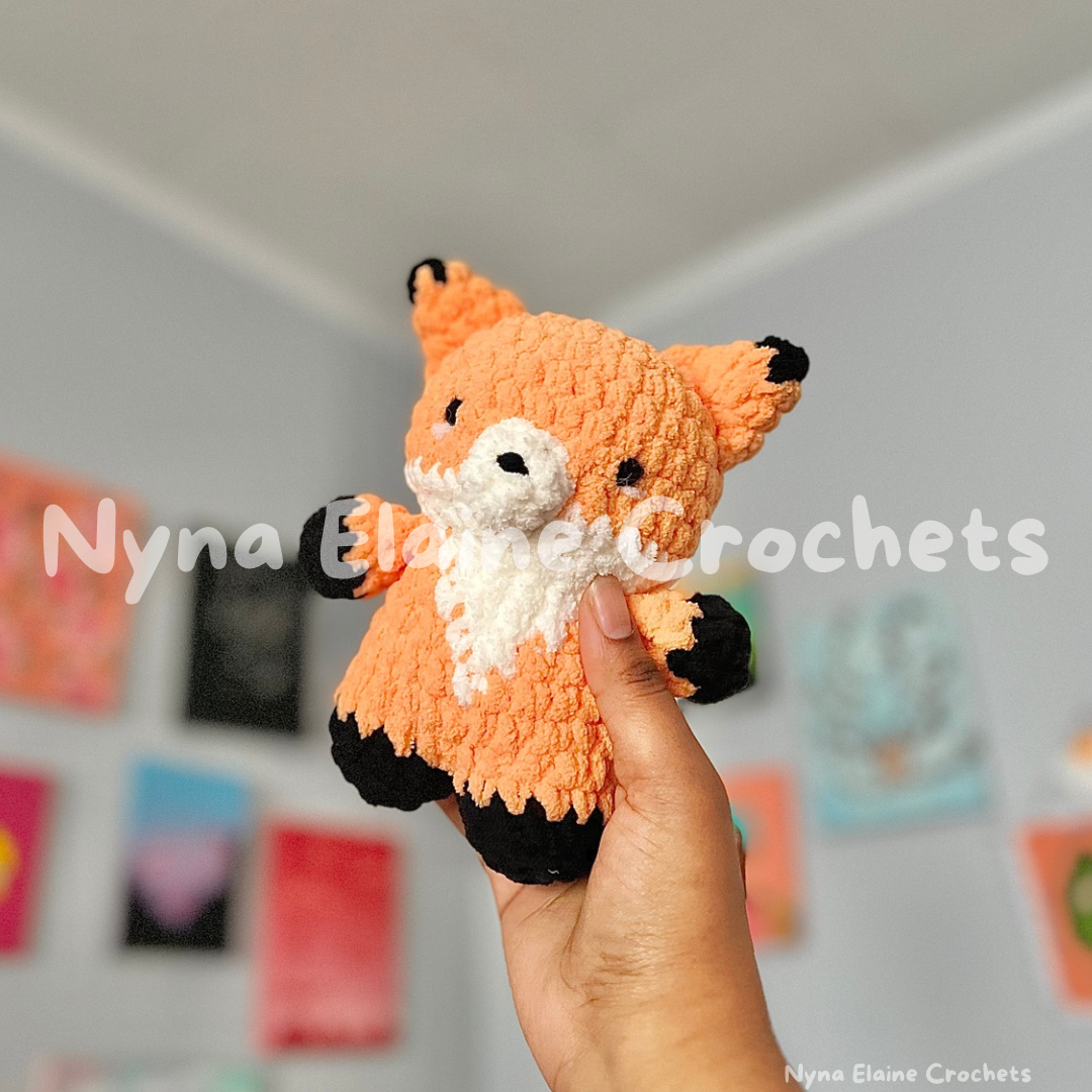 Orange Fox Crochet Plushie
