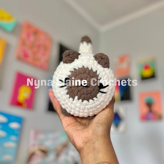 Loaf Cat Plushie Siamese