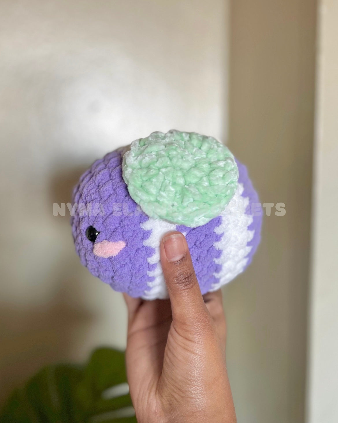 Grape Medium Size crochet Bee Plushie
