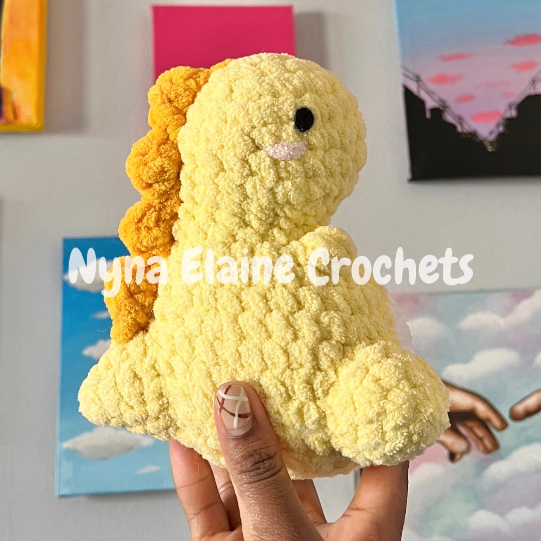 Small Yellow Dino Plushie