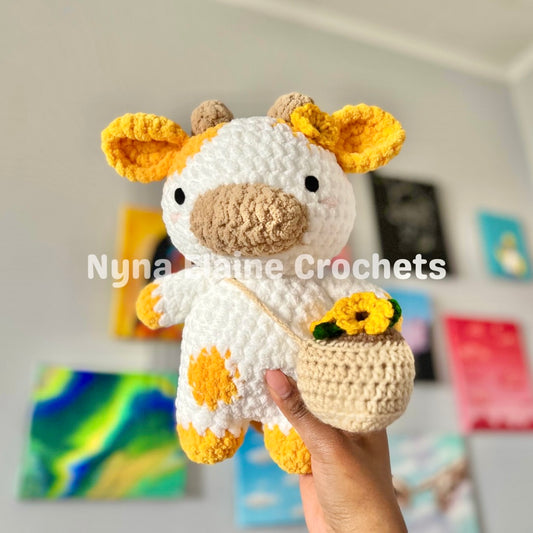 Sunflower Cow Plushie