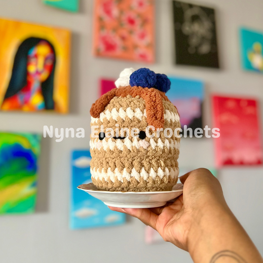 Blueberry Pancake Crochet Plushie