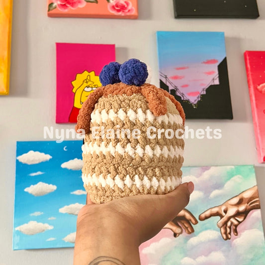 Blueberry Pancake Crochet Plushie