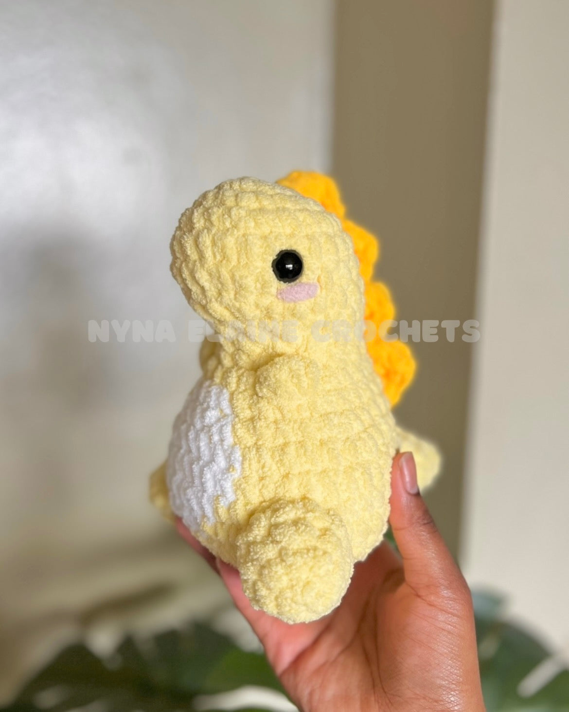 Small Yellow Dino Plushie