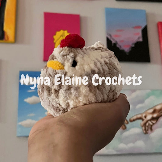 Multi Brown Mable Chicken Plushie