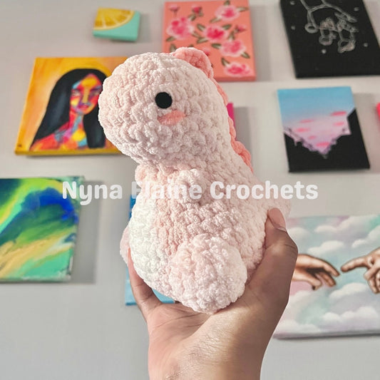 Pink Dino Plushie