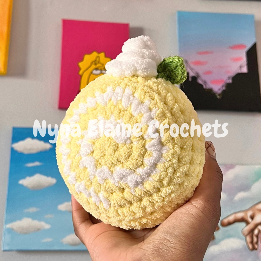 Large Lemon Cake Roll Plushie