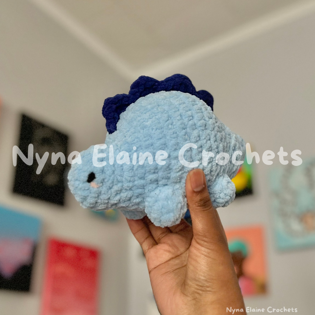 Blue Steggie Dino Plushie