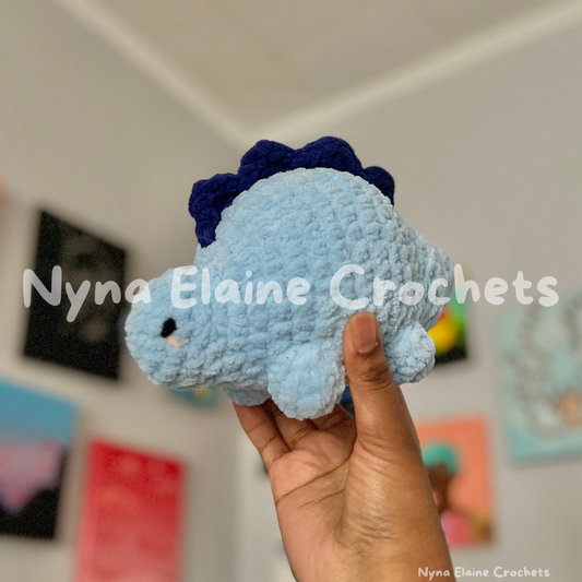 Blue Steggie Dino Plushie