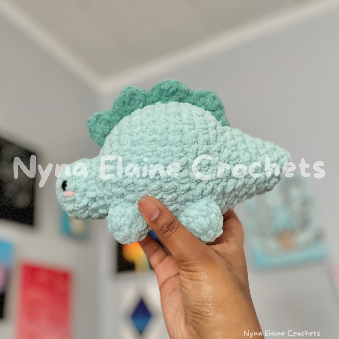Teal Steggie Dino Plushie