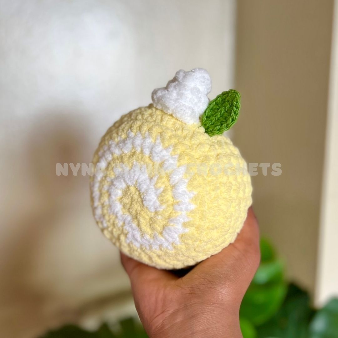 Large Lemon Cake Roll Plushie