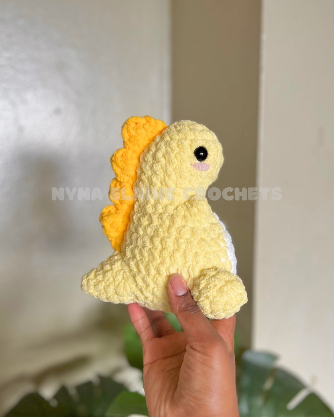 Small Yellow Dino Plushie