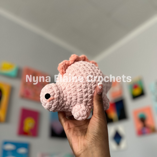 Pink Steggie Dino Plushie