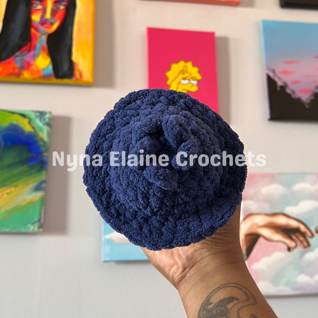 Blueberry Crochet Amigurumi Mushroom Plushie