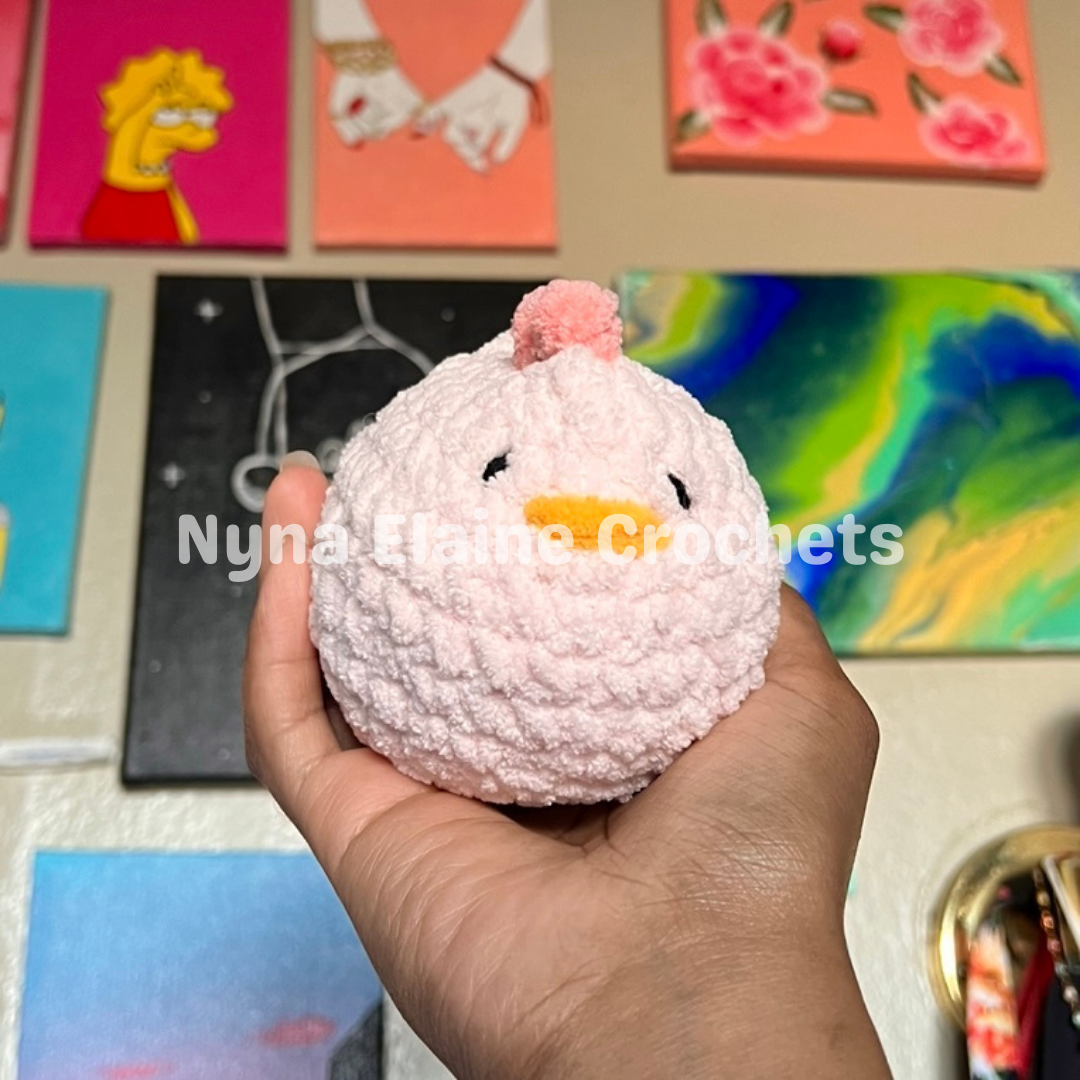 Pink Mable Chicken Plushie