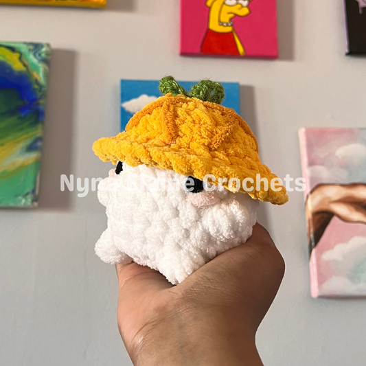 Pineapple Crochet Amigurumi Mushroom Plushie