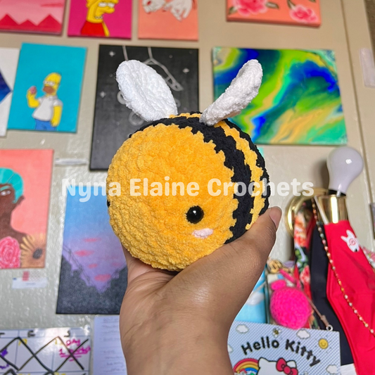 Yellow Bee Medium Bee Plushie