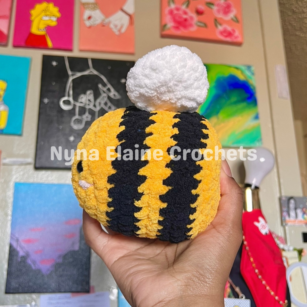 Yellow Bee Medium Bee Plushie