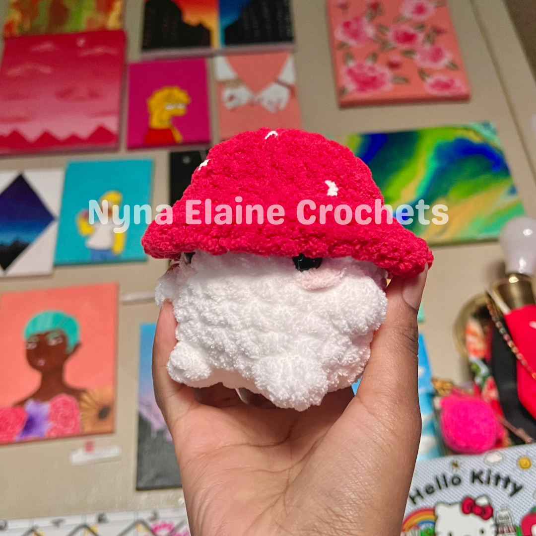 Red Amigurumi Mini Mushroom Plushie