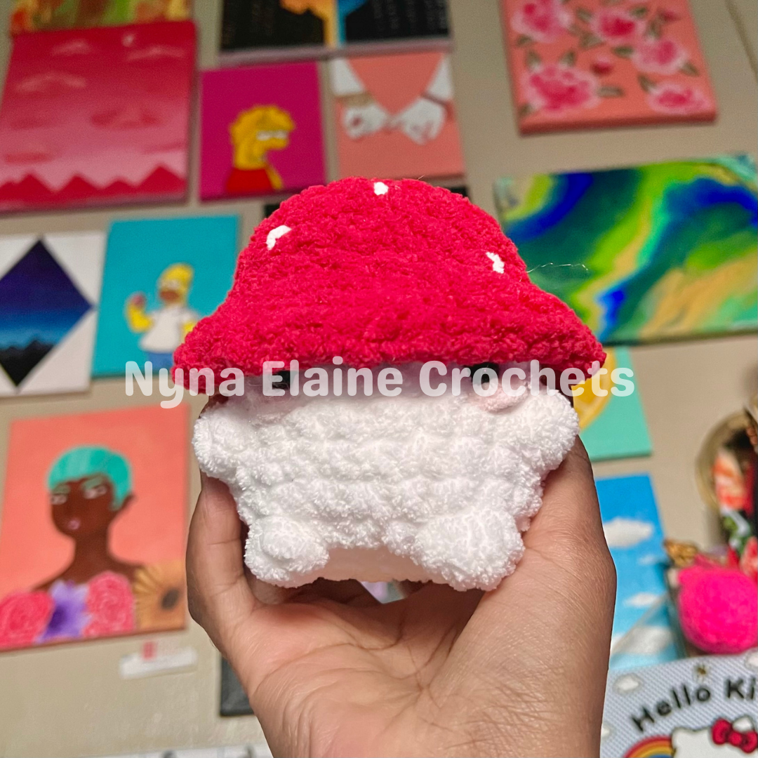 Red Amigurumi Mini Mushroom Plushie