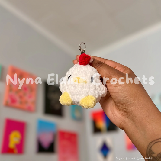 White Chicken Keychain (1 pcs)