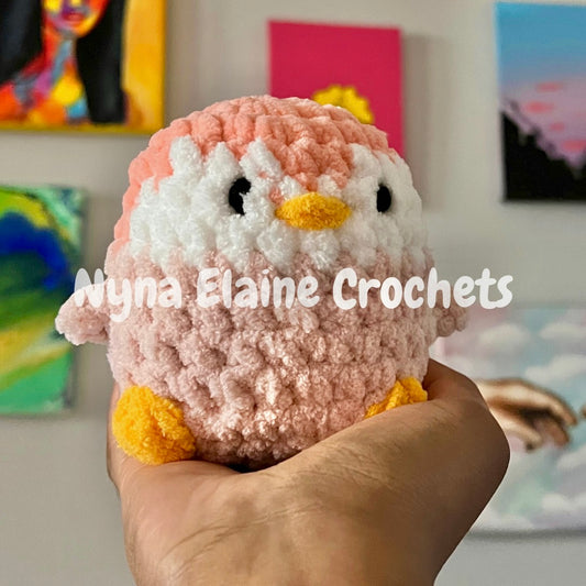 Mini Penguin Plushie Pink