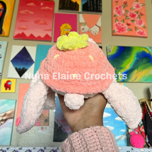 Pink Strawberry Turtle Large Plushie