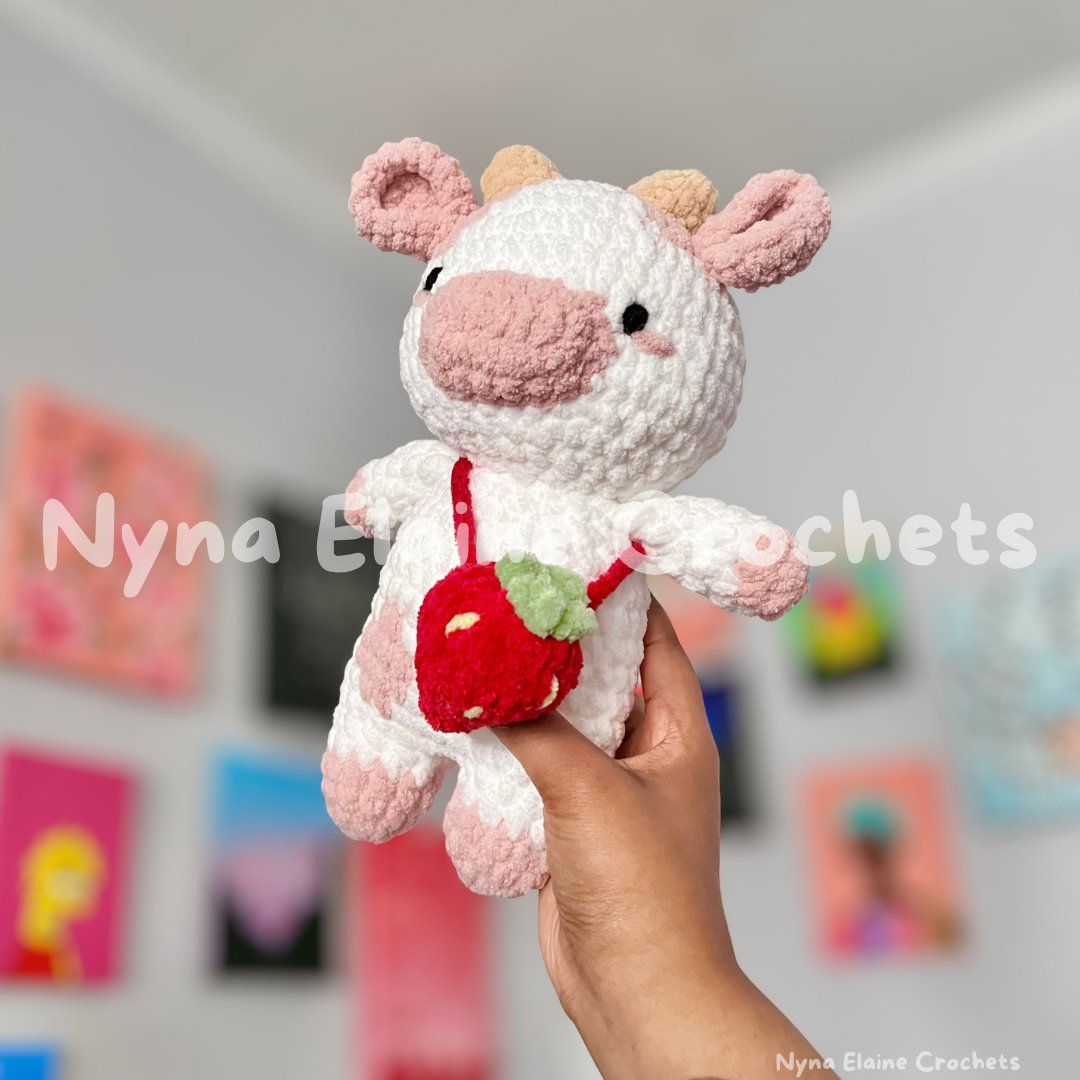 Strawberry Cow Plushie