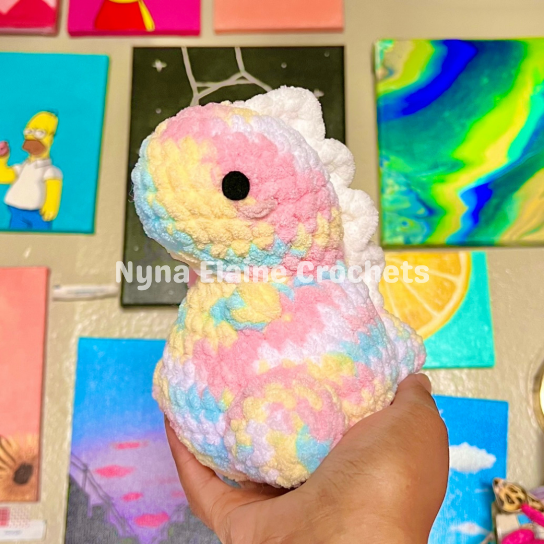 Cotton Candy Dino Plushie