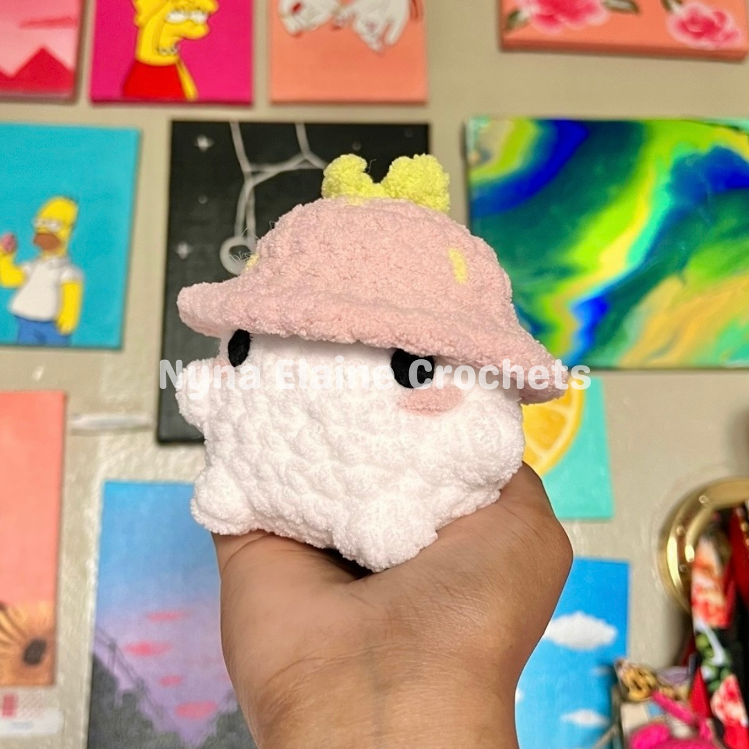 Strawberry Mushroom Plushie (Pink)