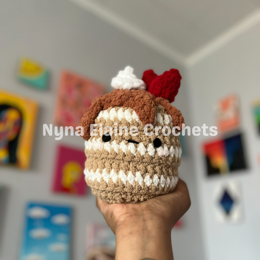 Strawberry Pancake Crochet Plushie