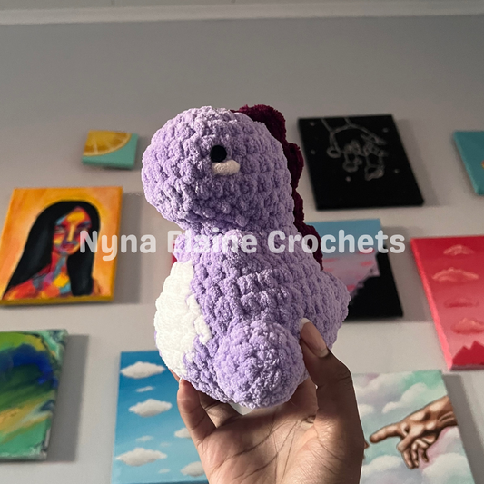 Purple Dino Plushie