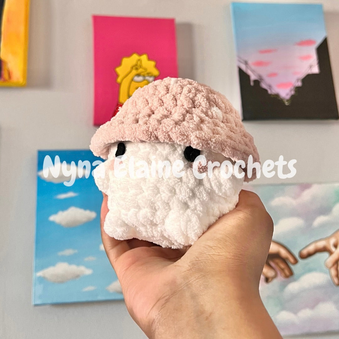 Light Pink Mushroom Plushie