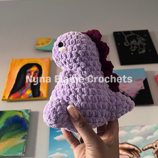 Purple Dino Plushie