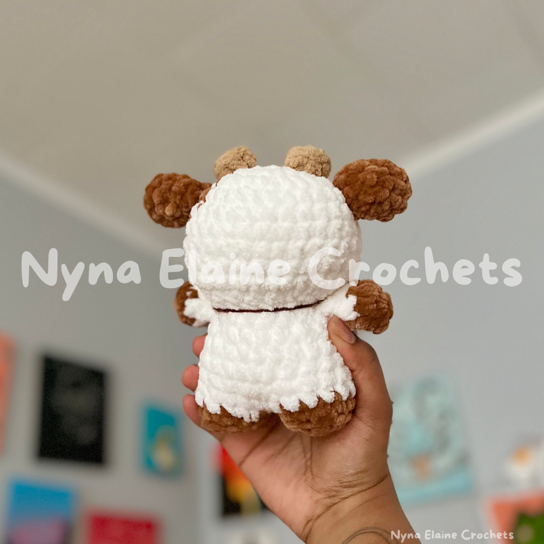 Mini Brown Cow Crochet Plushie