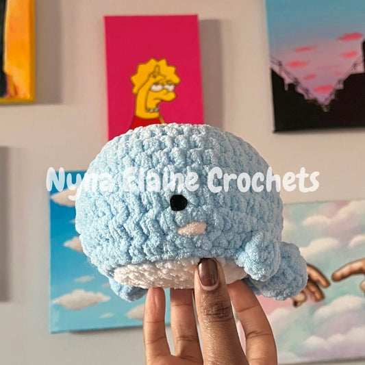 Blue Medium Whale Plushie